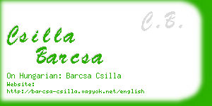 csilla barcsa business card